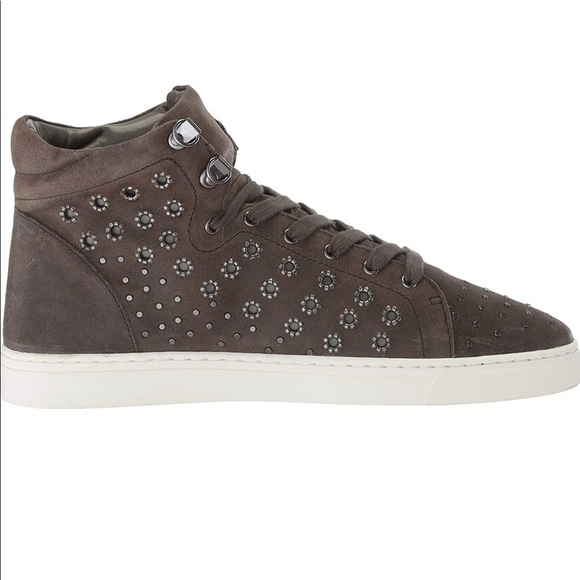 BESTINDA HIGH-TOP SNEAKER size 7.5 Dark Grey - Picture 10 of 10